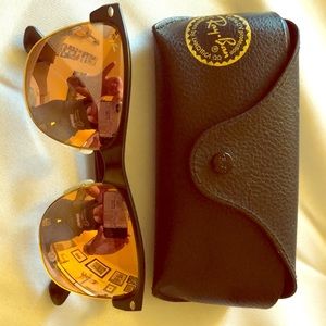 Rose gold Rayban wayfarer